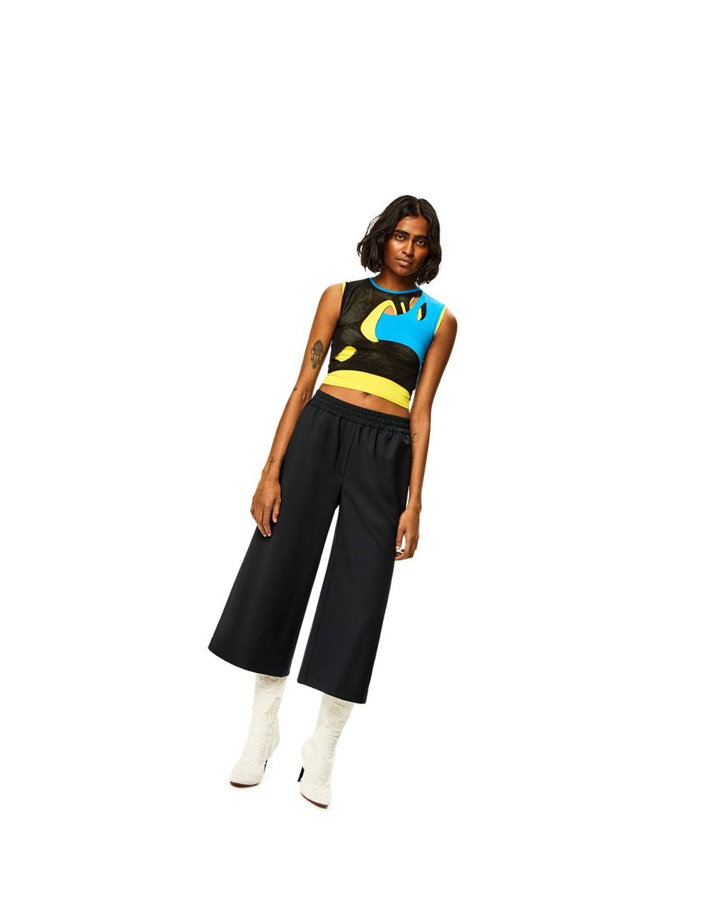 Loewe Cropped trousers in wool Negros | HWJDL-1095