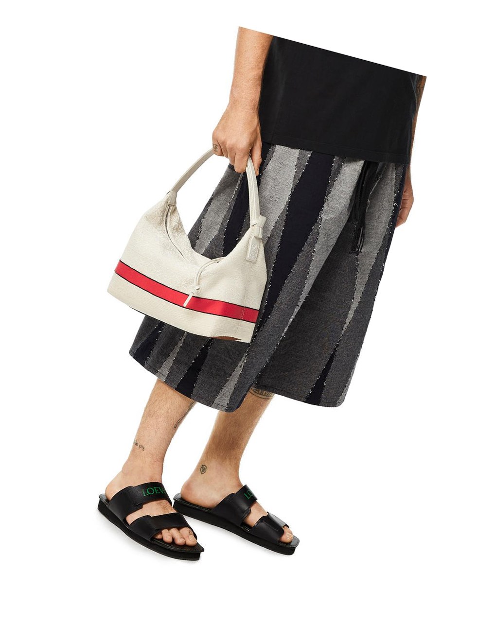Loewe Cubi bag in jacquard and calfskin Rojos | DHZWU-1749