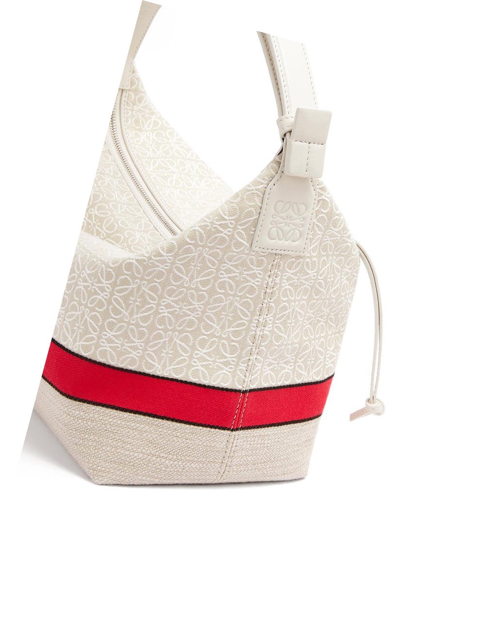 Loewe Cubi bag in jacquard and calfskin Rojos | DHZWU-1749
