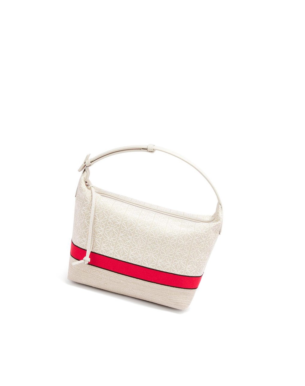 Loewe Cubi bag in jacquard and calfskin Rojos | DHZWU-1749