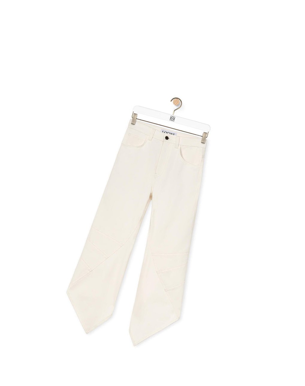 Loewe Curved jeans in denim Ivory | SVHUM-7586