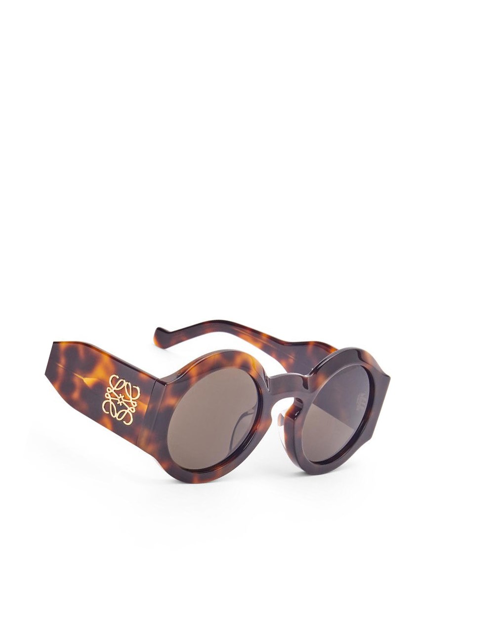 Loewe Curved sunglasses in acetate Shiny Classic Havana | LNGKZ-8973