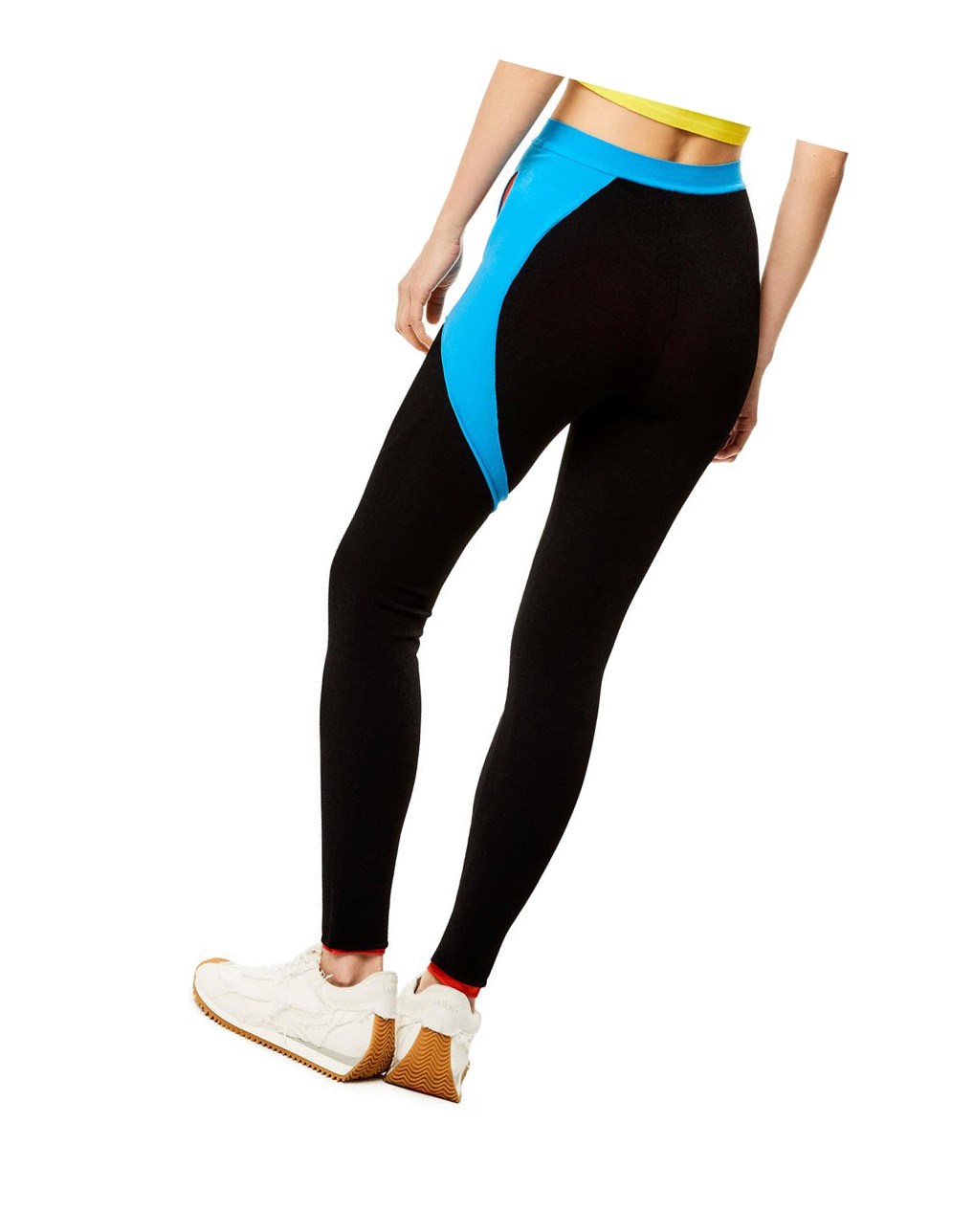 Loewe Cut-out leggings in viscose Negros Azules Naranjas | FNLRZ-5184