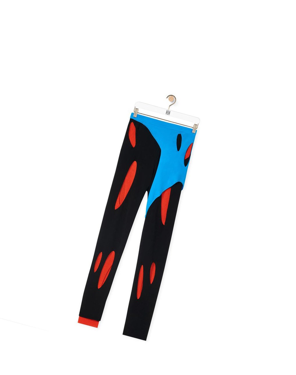 Loewe Cut-out leggings in viscose Negros Azules Naranjas | FNLRZ-5184