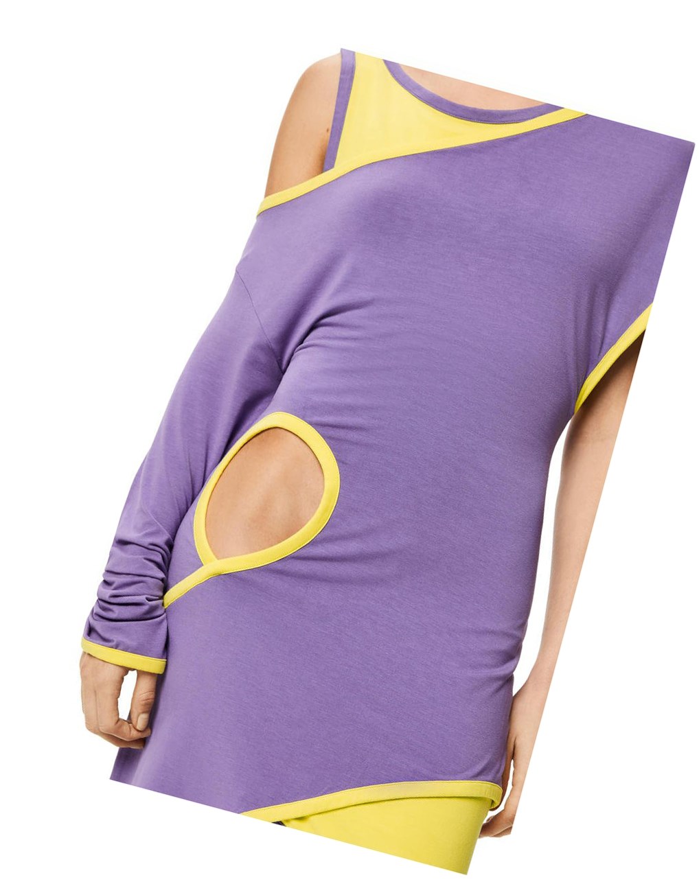 Loewe Cut-out mini dress in viscose Violet | RJVHI-5938