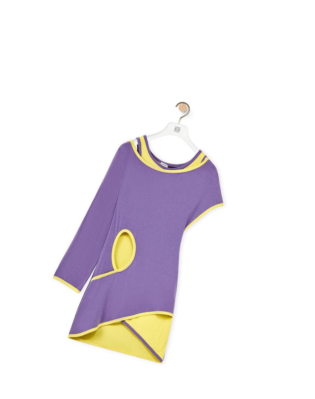 Loewe Cut-out mini dress in viscose Violet | RJVHI-5938