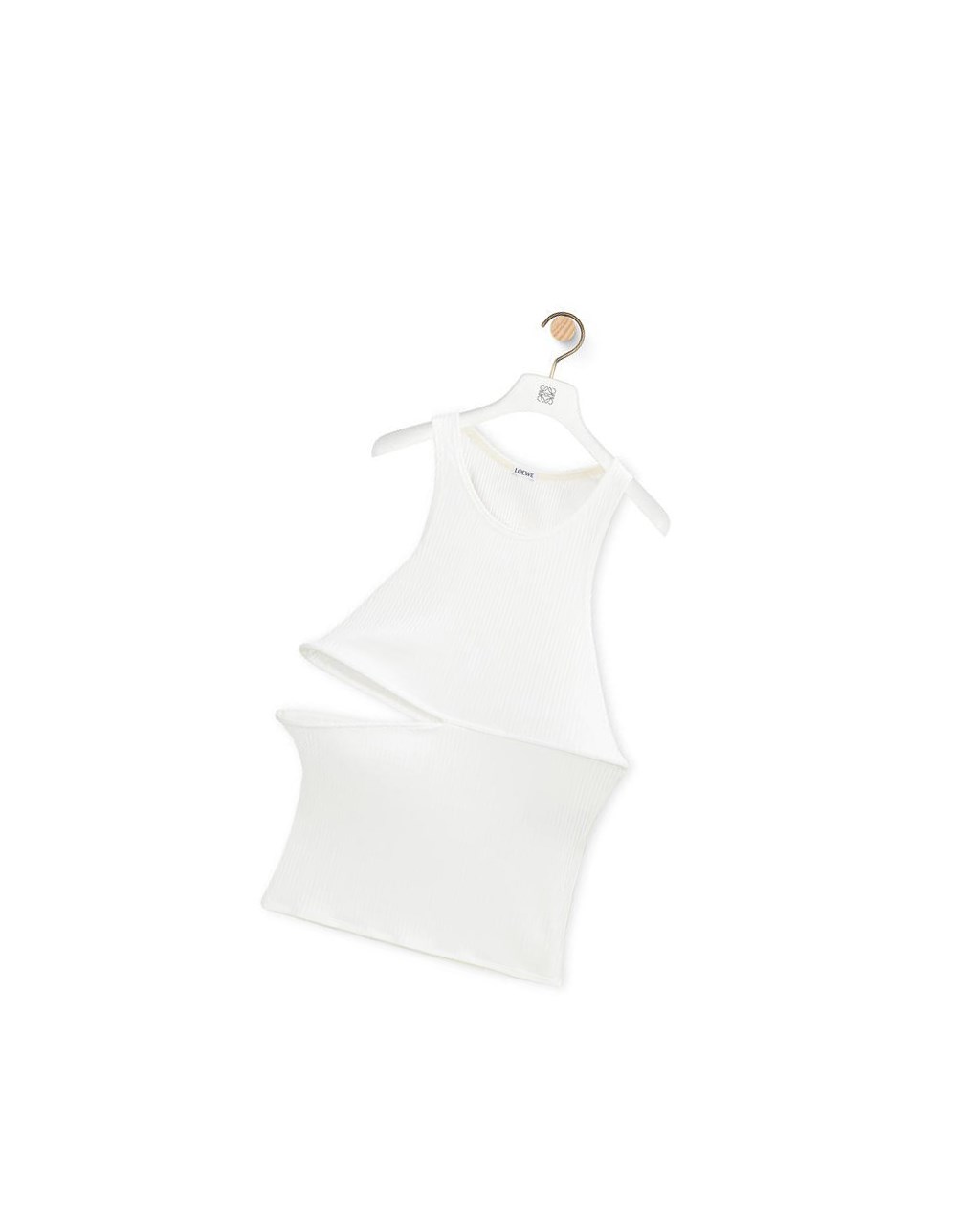 Loewe Cut-out top in cotton Blancos | AURCF-5380