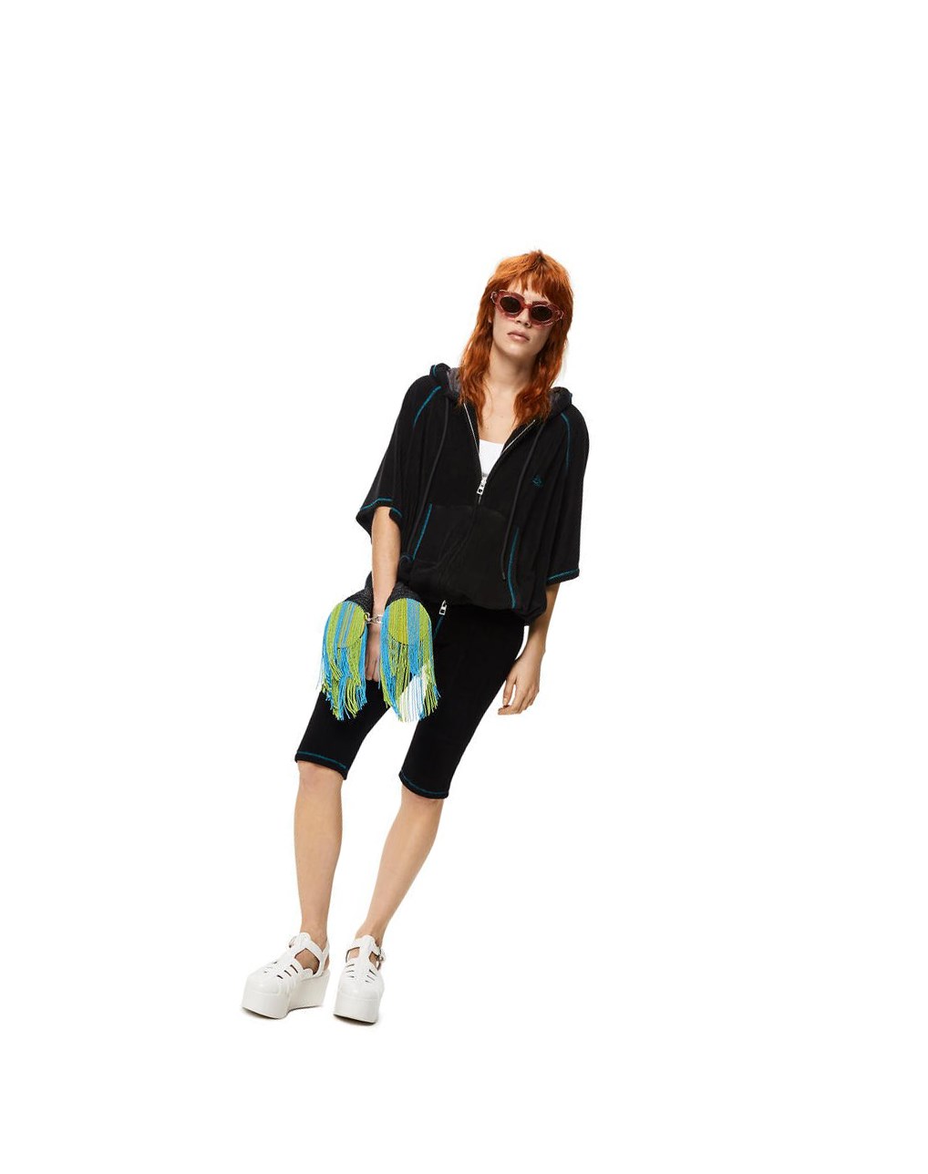 Loewe Cycling shorts in viscose Negros | CLHSF-2965