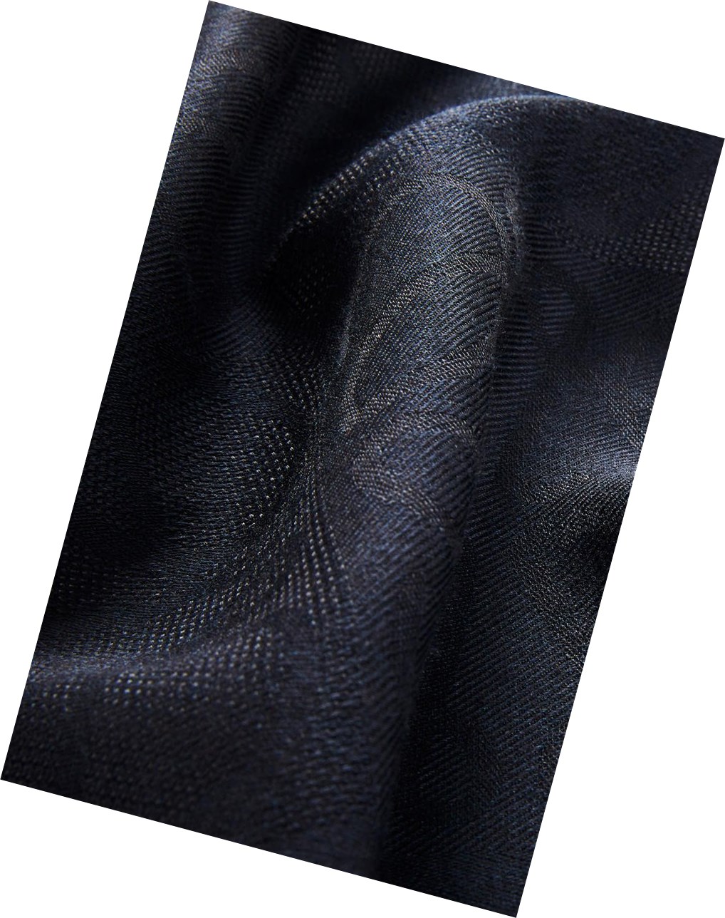 Loewe Damero scarf in wool, silk and cashmere Azules Oscuro | DBILE-4965