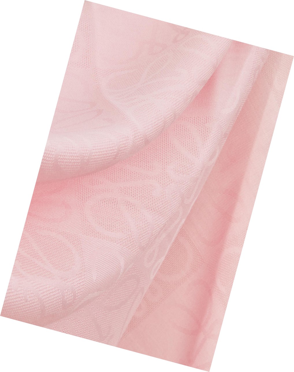 Loewe Damero scarf in wool, silk and cashmere Orchid | DEPKM-8013