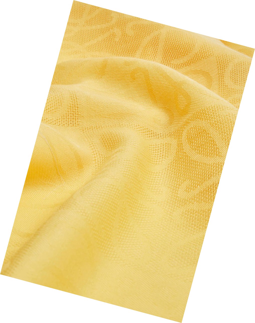 Loewe Damero scarf in wool, silk and cashmere Amarillos | LSVFO-8326