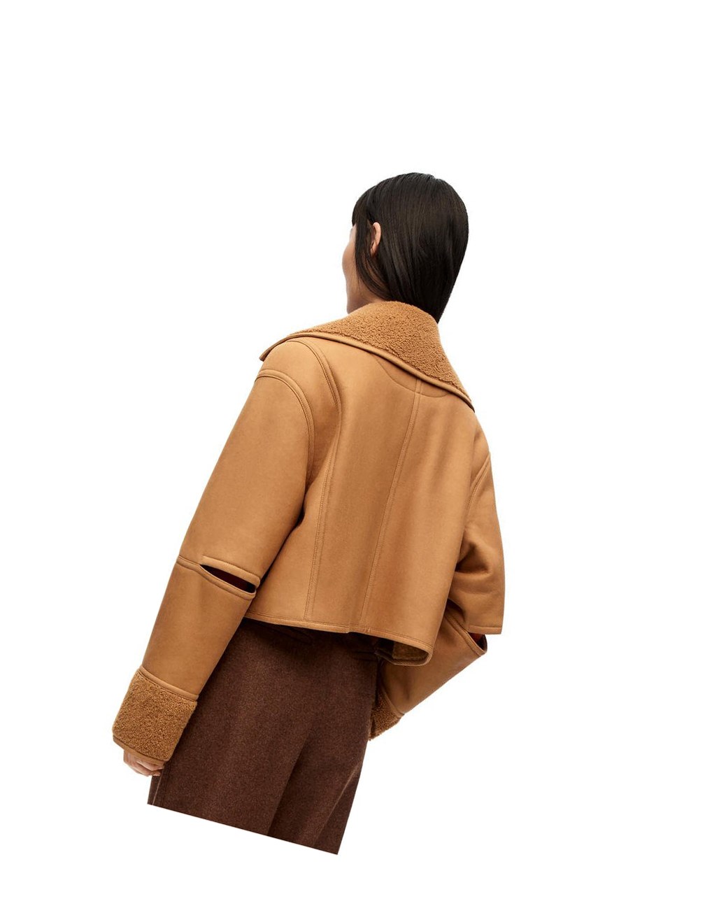 Loewe Deconstructed jacket in shearling Vino | RKBQA-8031