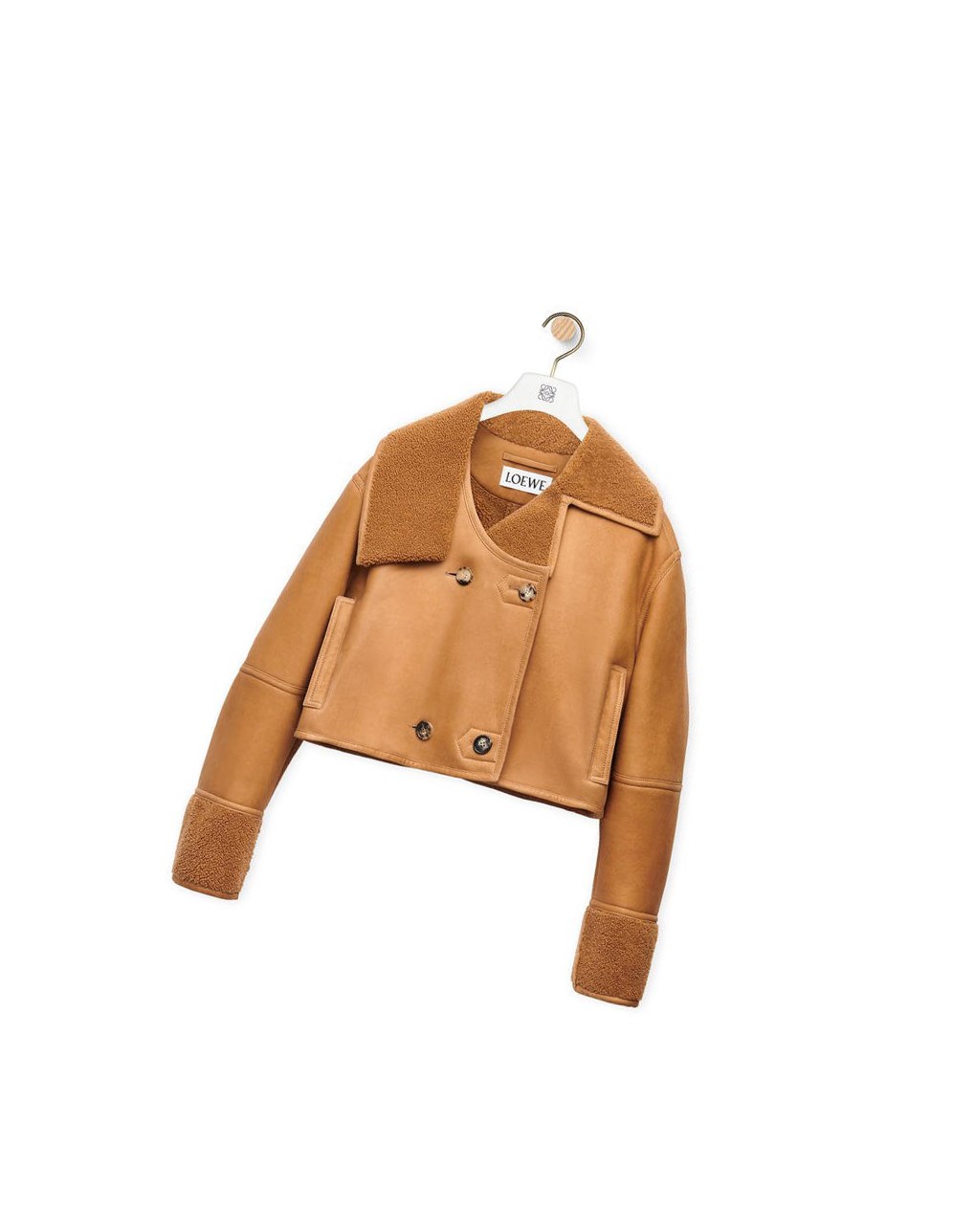 Loewe Deconstructed jacket in shearling Vino | RKBQA-8031