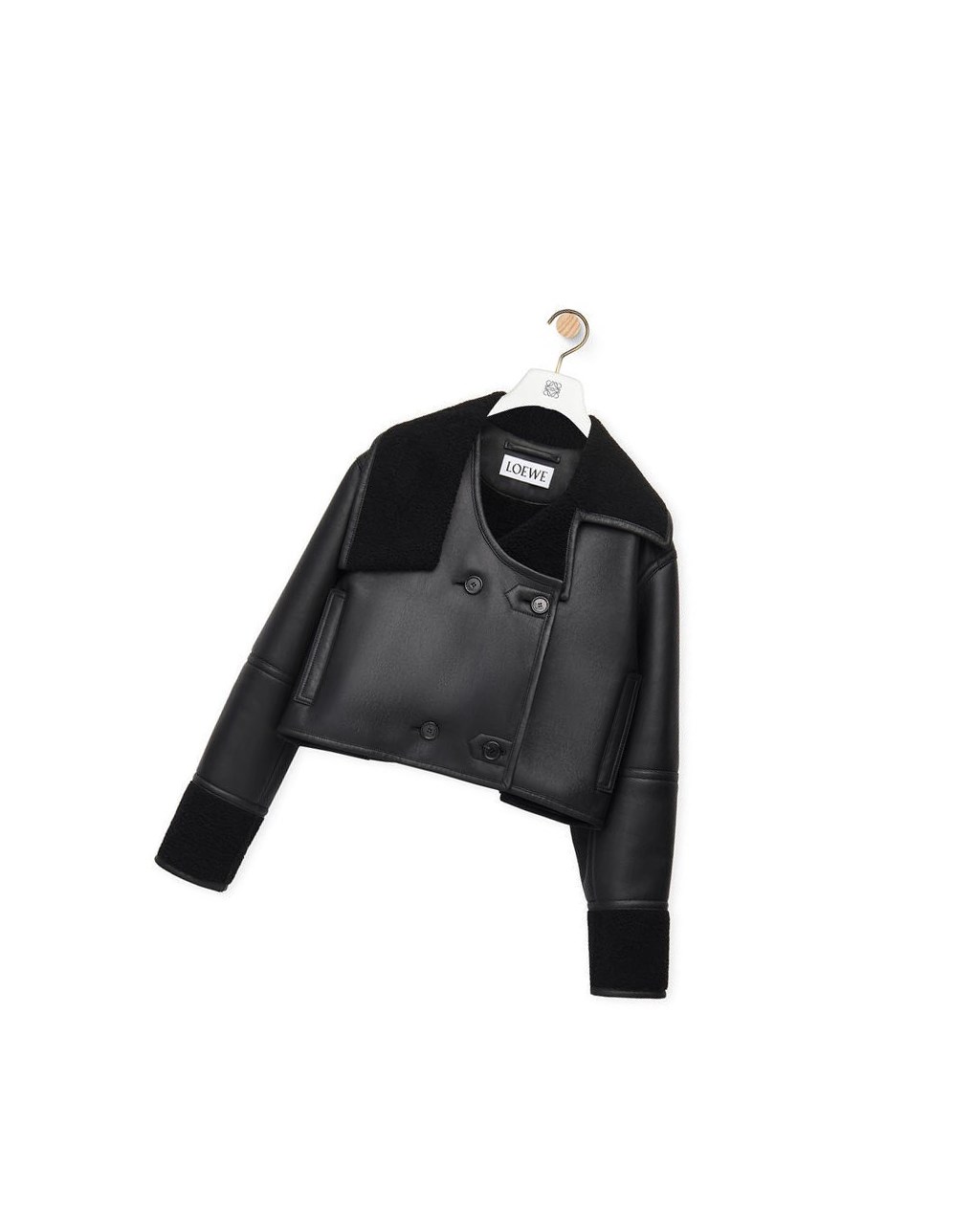 Loewe Deconstructed jacket in shearling Negros | YGFLN-2407