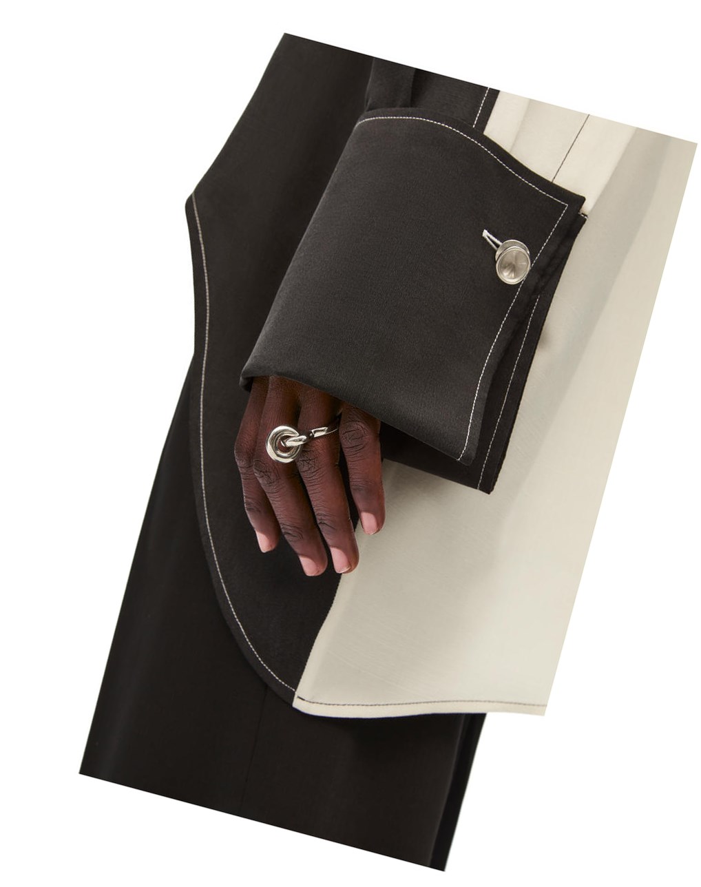 Loewe Donut link ring in sterling silver Plateados | FACPJ-6089