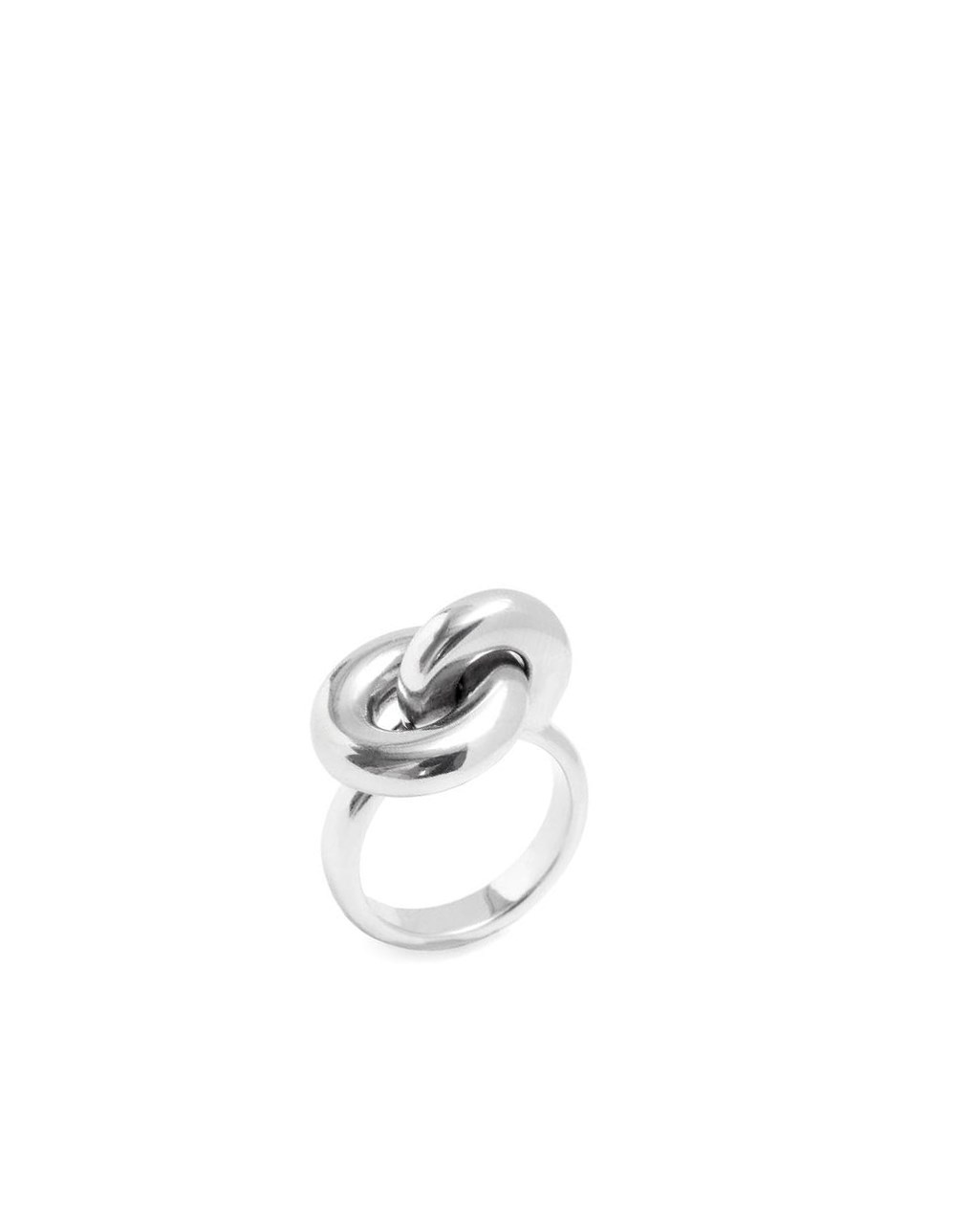 Loewe Donut link ring in sterling silver Plateados | FACPJ-6089