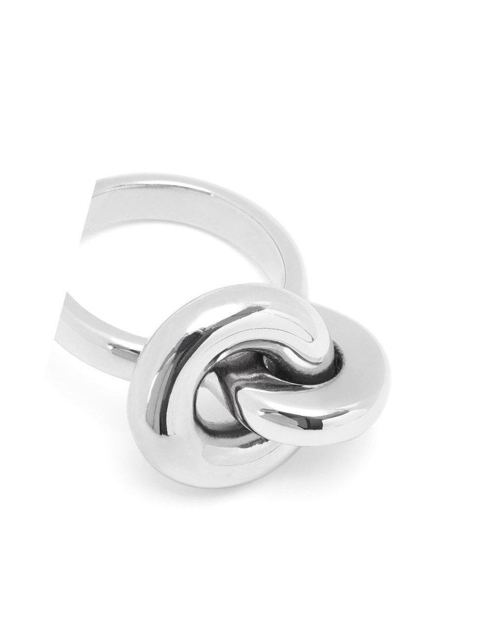 Loewe Donut link ring in sterling silver Plateados | FACPJ-6089