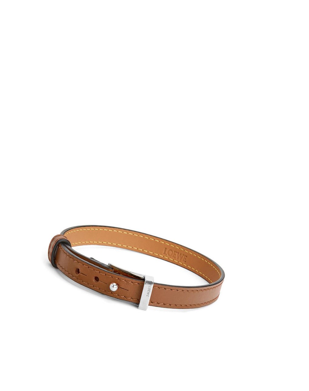 Loewe Double bracelet in calfskin Tan | JMAVL-3925
