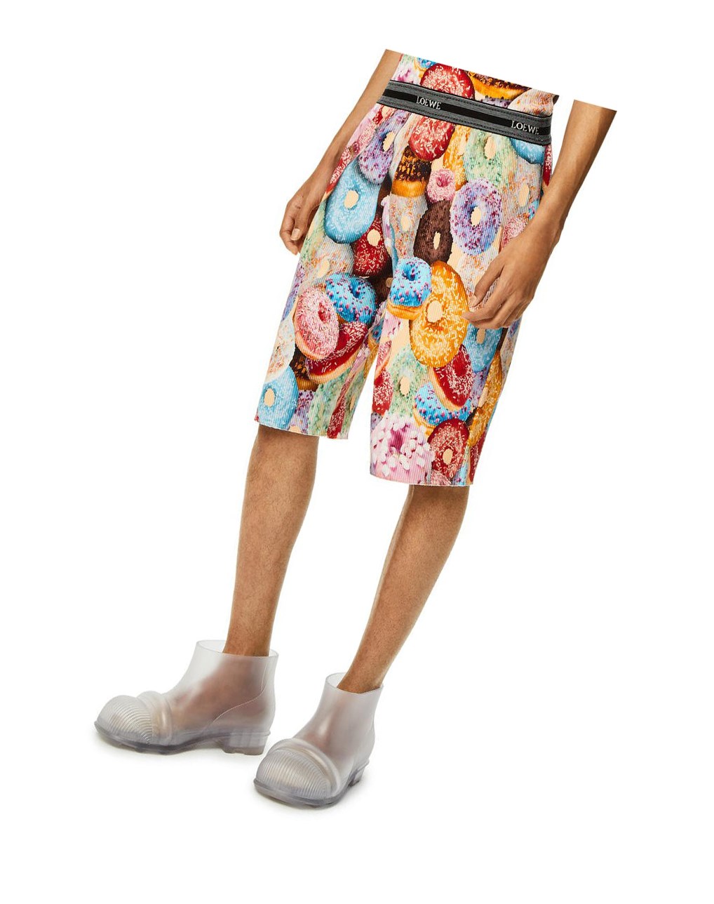 Loewe Doughnuts ribbed shorts in cotton Multicolor | FAJOI-6501
