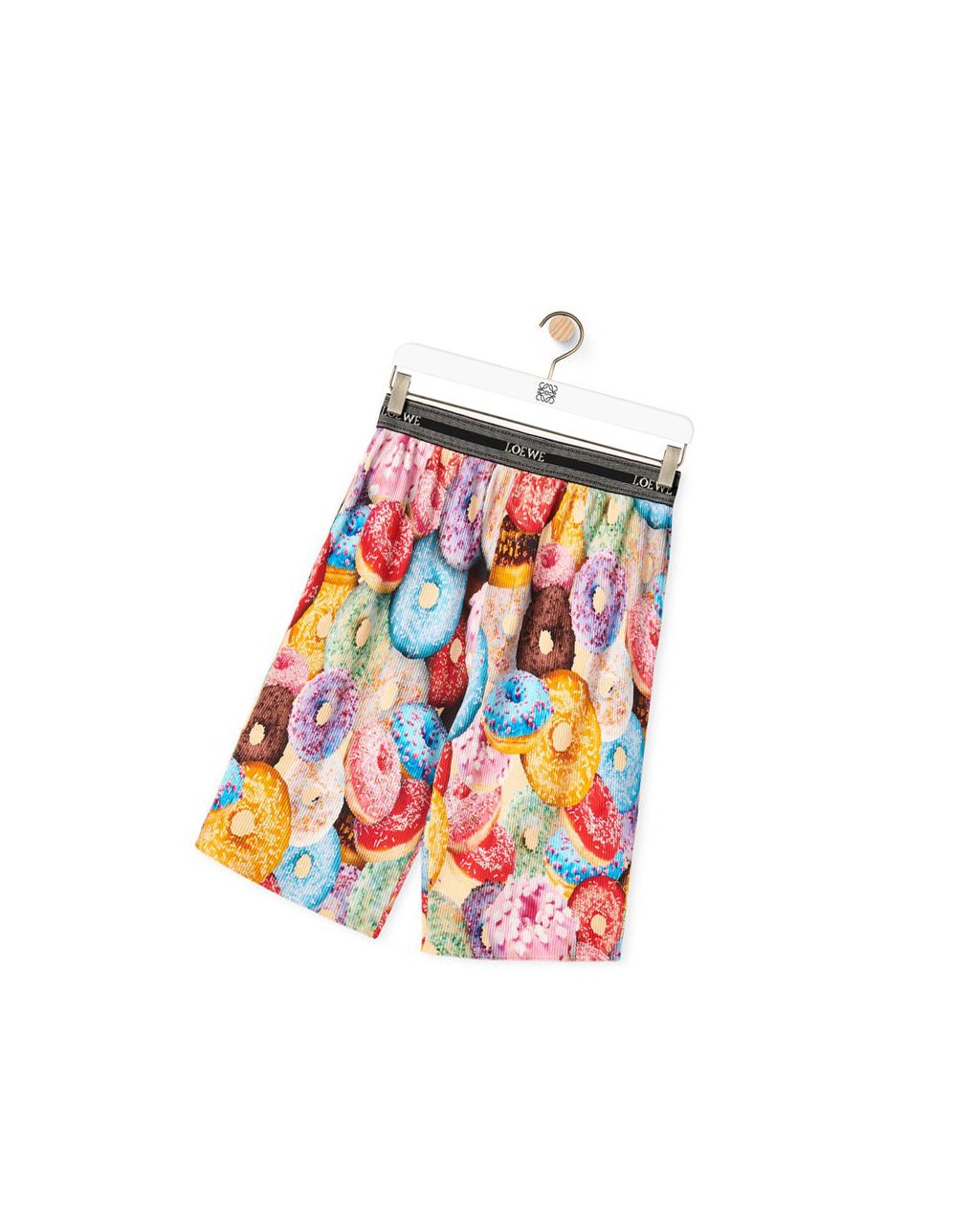 Loewe Doughnuts ribbed shorts in cotton Multicolor | FAJOI-6501