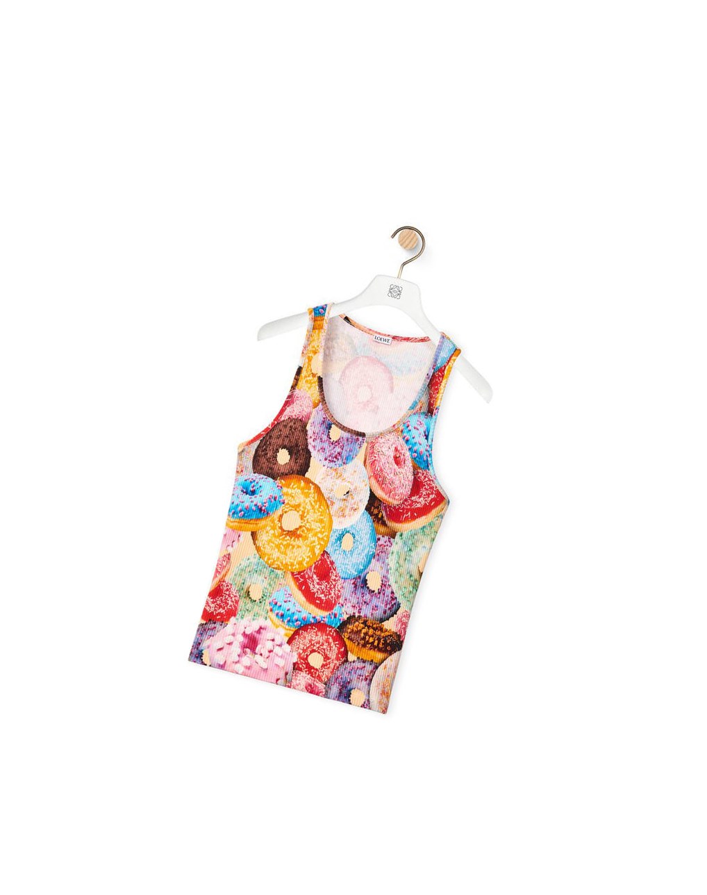 Loewe Doughnuts ribbed tank top in cotton Multicolor | OTYBG-6182