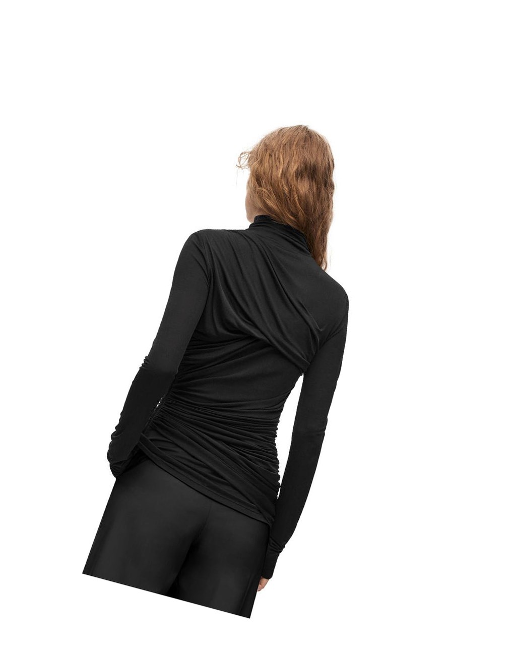 Loewe Draped top in silk Negros | ODNMQ-0182