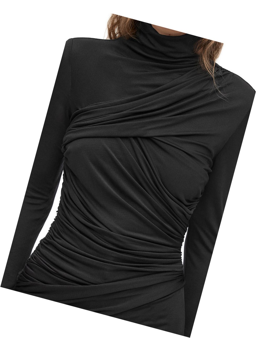 Loewe Draped top in silk Negros | ODNMQ-0182