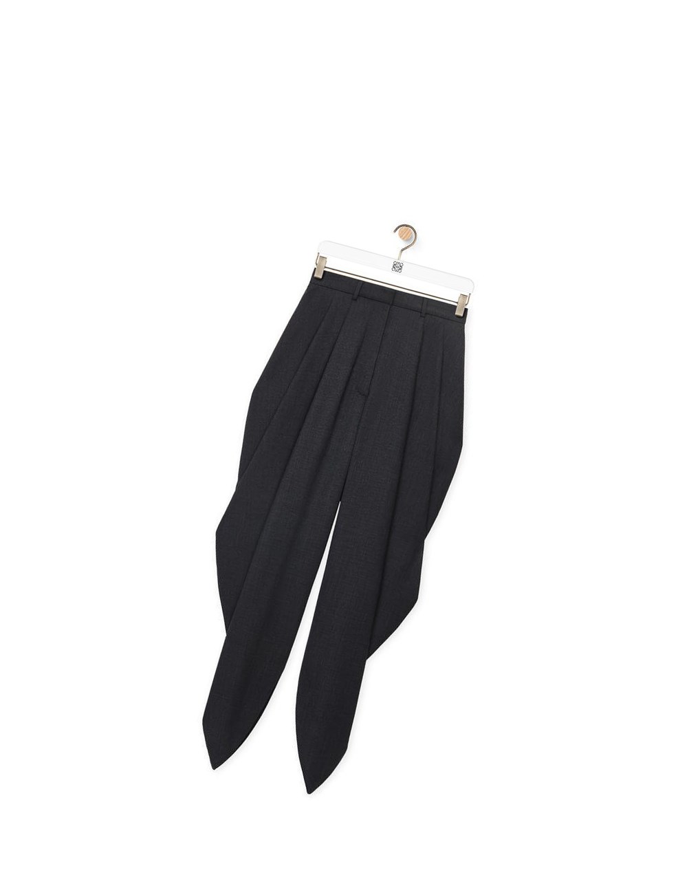 Loewe Draped trousers in wool Grises | GKREQ-3129