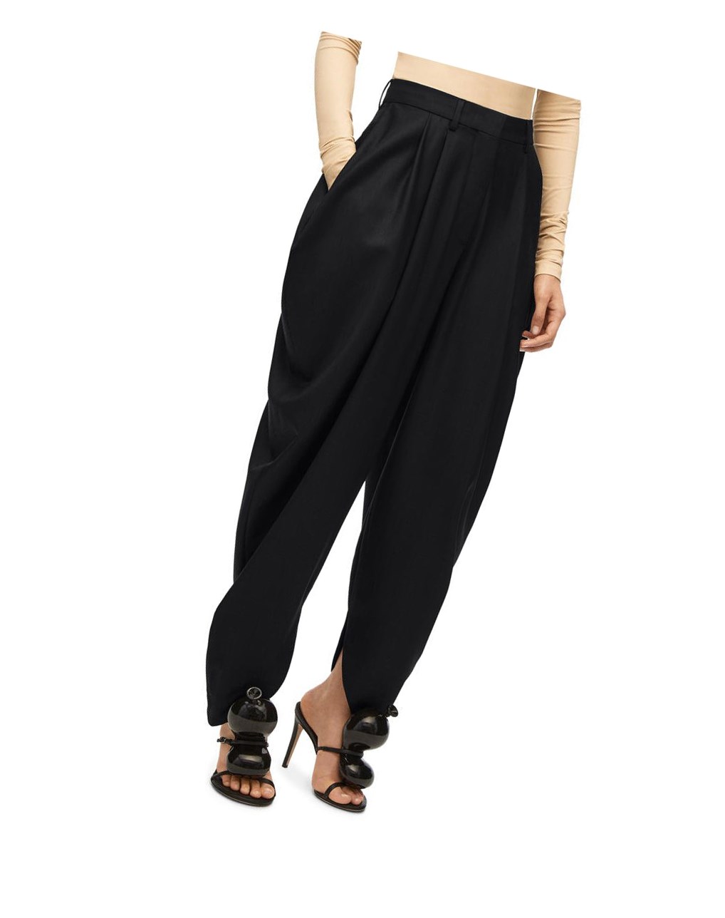 Loewe Draped trousers in wool Negros | DBZLN-5390