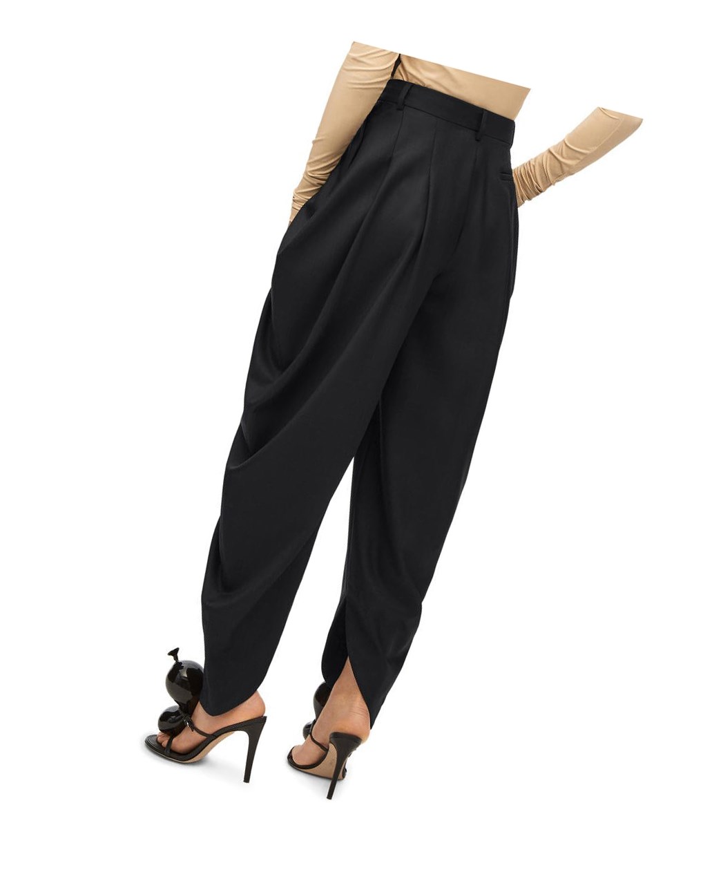 Loewe Draped trousers in wool Negros | DBZLN-5390