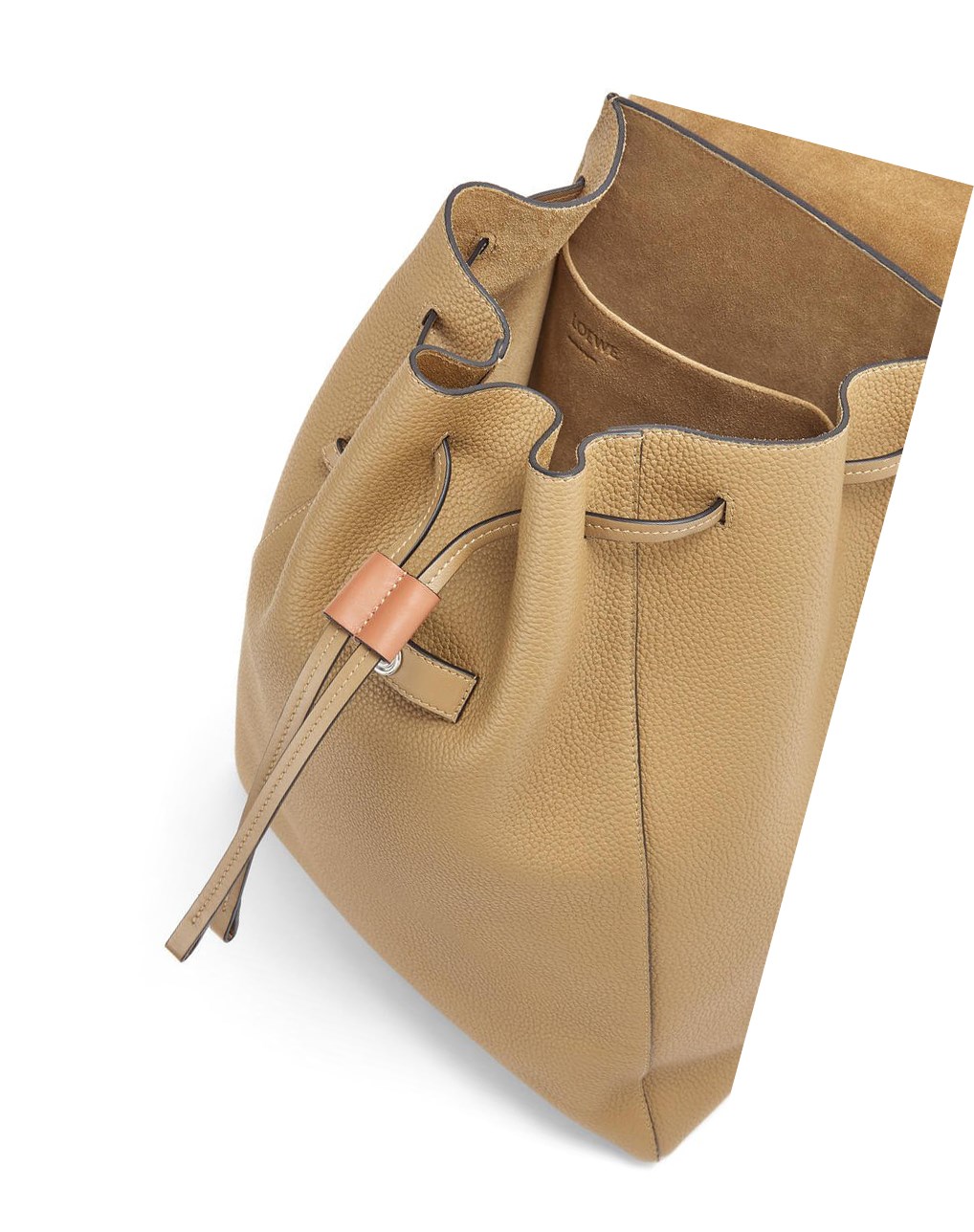 Loewe Drawstring Backpack in grained calfskin Azules | OVKYN-5712