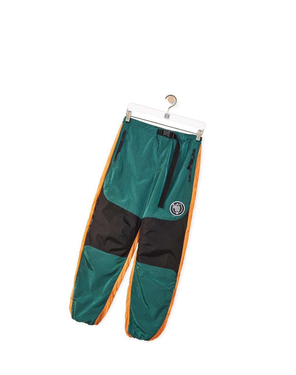 Loewe Drawstring panel trousers Verdes Naranjas | PBNSM-1653