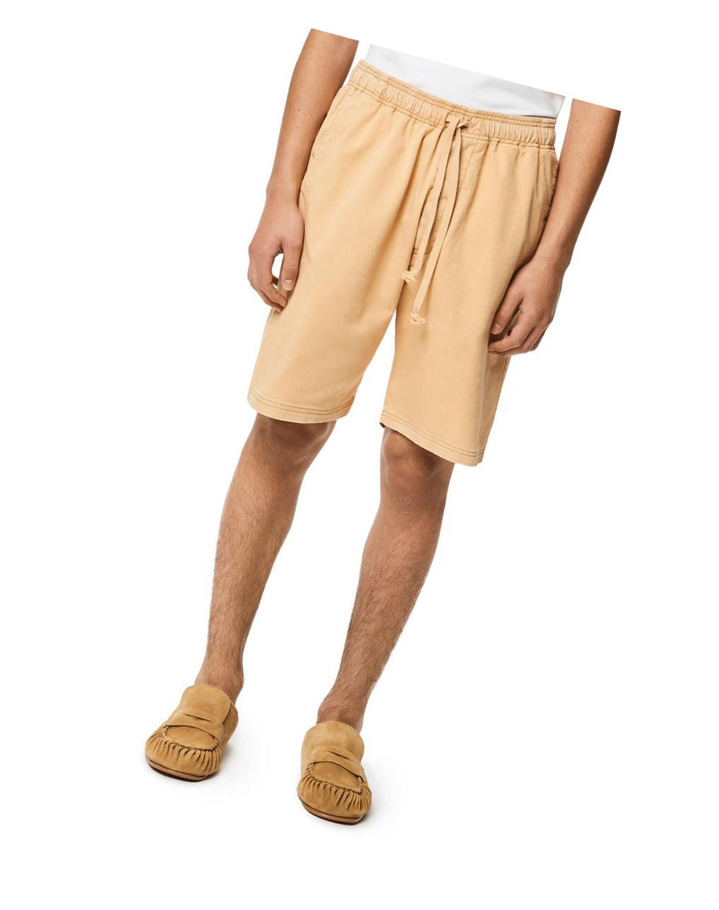 Loewe Drawstring shorts in cotton Beige | JWMZP-4187