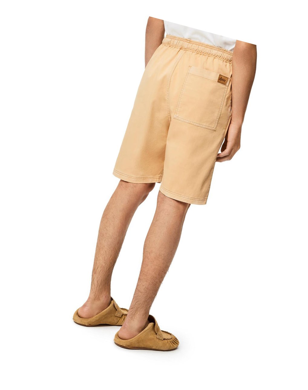 Loewe Drawstring shorts in cotton Beige | JWMZP-4187