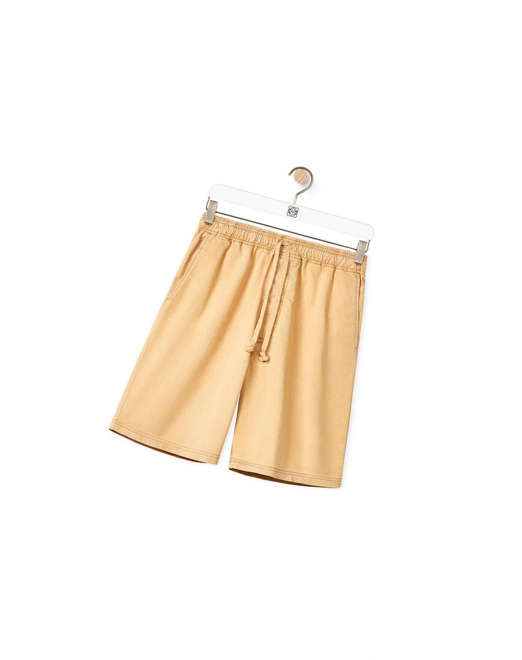 Loewe Drawstring shorts in cotton Beige | JWMZP-4187