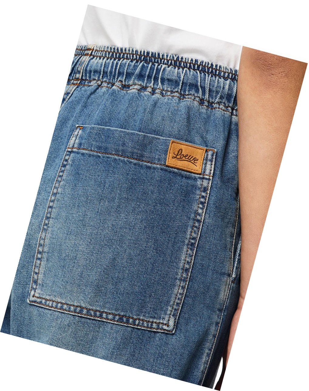Loewe Drawstring shorts in denim Azules | LNYOK-3904