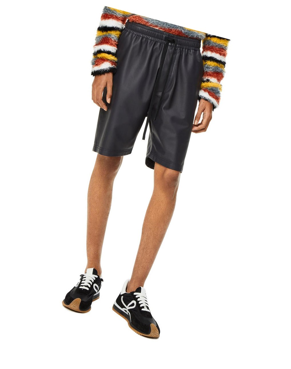 Loewe Drawstring shorts in nappa Azul Marino Azules | VHLZB-5731