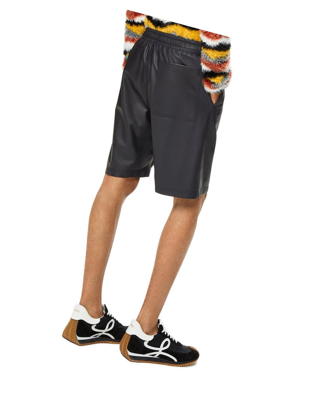 Loewe Drawstring shorts in nappa Azul Marino Azules | VHLZB-5731