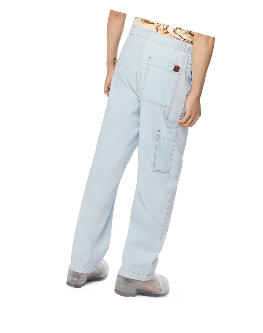 Loewe Drawstring trousers in denim Azules | ELUBJ-1428