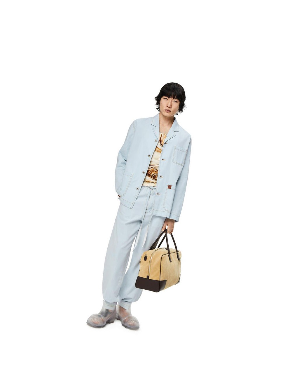 Loewe Drawstring trousers in denim Azules | ELUBJ-1428