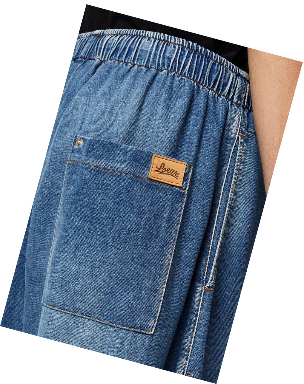 Loewe Drawstring trousers in denim Azules | OJVRL-2730