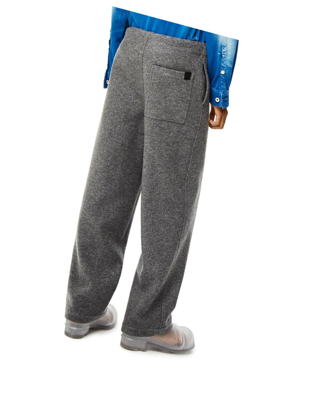 Loewe Drawstring trousers in wool Soft Shark | VSQFE-9328
