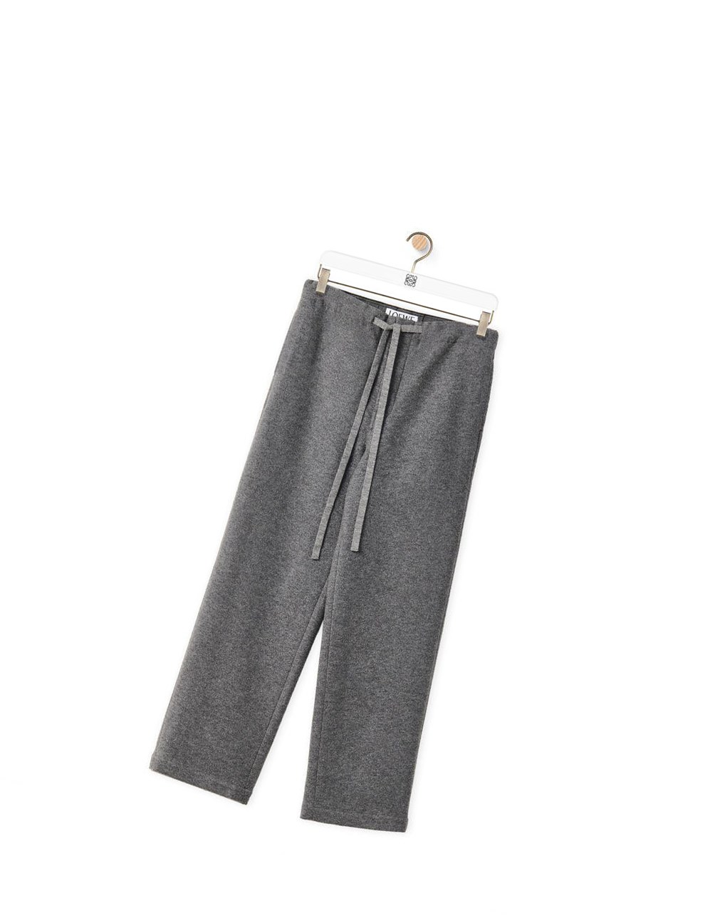 Loewe Drawstring trousers in wool Soft Shark | VSQFE-9328