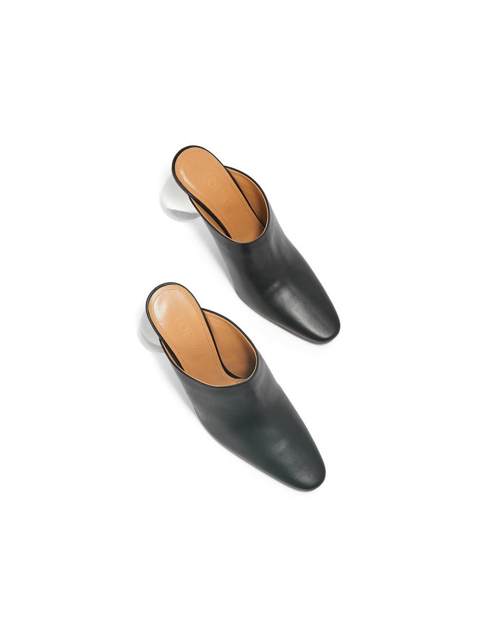 Loewe Drop heel mule in calfskin Negros | ZYCAS-5260