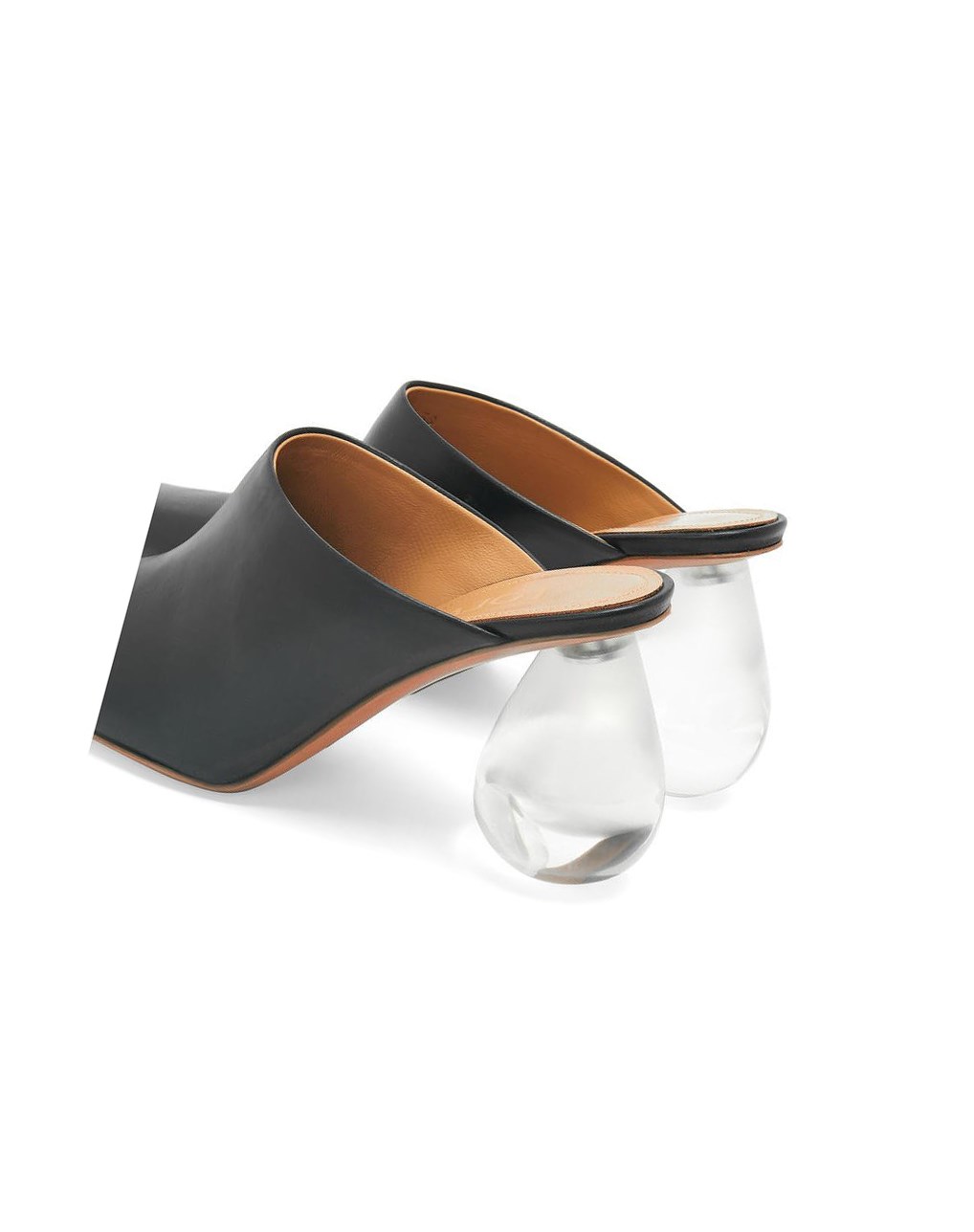 Loewe Drop heel mule in calfskin Negros | ZYCAS-5260
