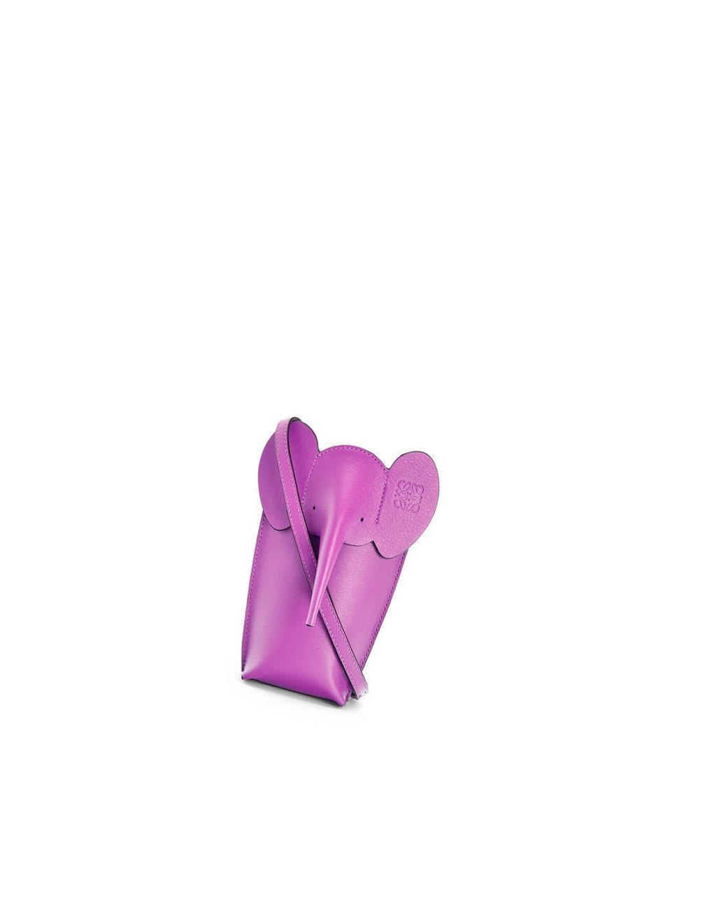 Loewe Elephant Pocket in classic calfskin Morados | BZNFE-4517