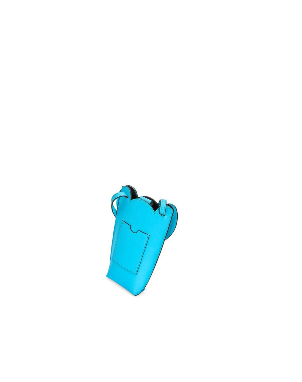 Loewe Elephant Pocket in classic calfskin Cyan | PTZVN-8479