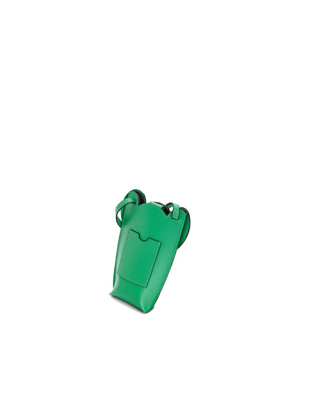 Loewe Elephant Pocket in classic calfskin Verdes | SZLJH-9748