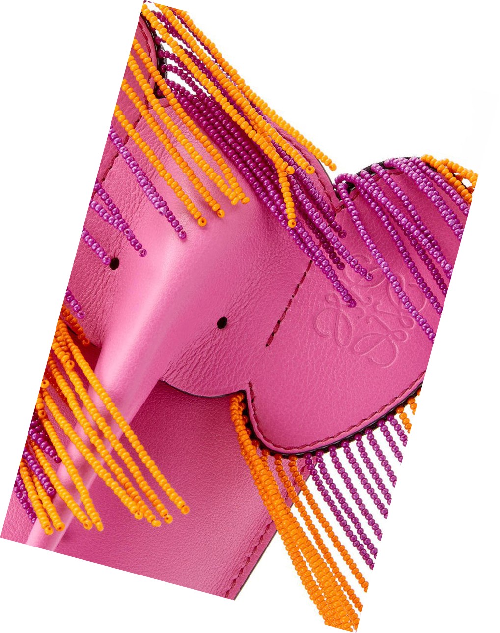 Loewe Elephant Pocket in classic calfskin Rosas | TJNWE-3859