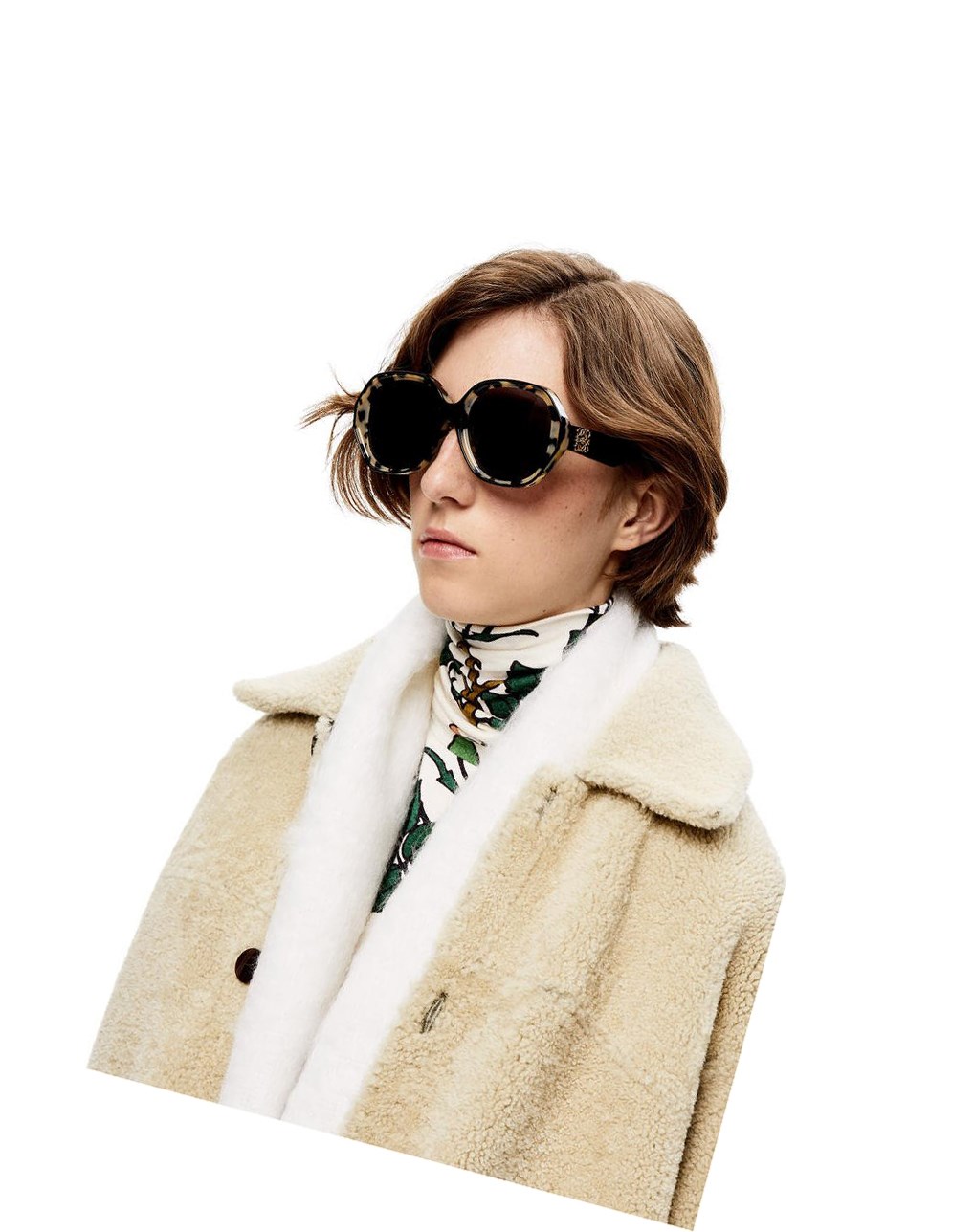 Loewe Elipse sunglasses in acetate Negros Blancos | YZALJ-0971